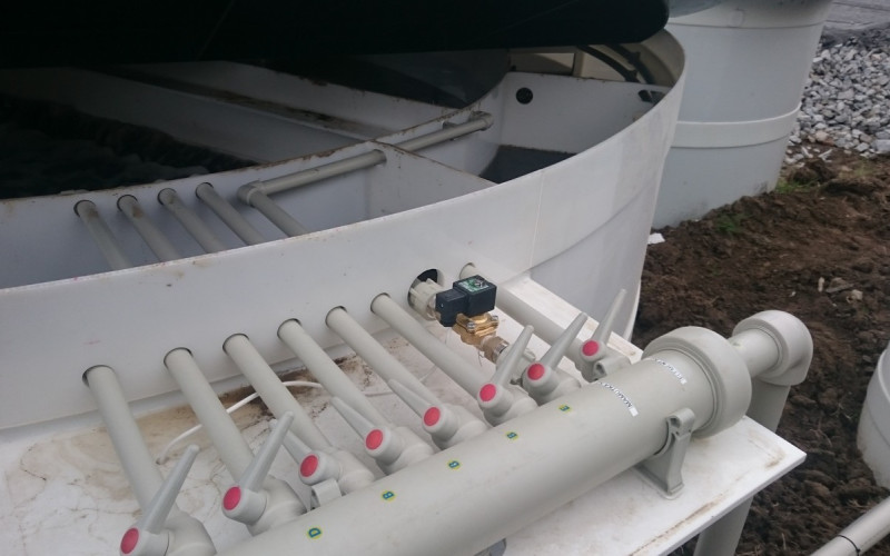 Pohled do středně velké čistírny odpadních vod