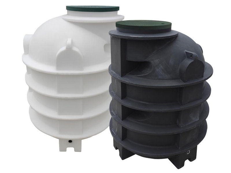 Vodoměrná šachta V-1200/1800 ROTO (v provedení černá / bílá)