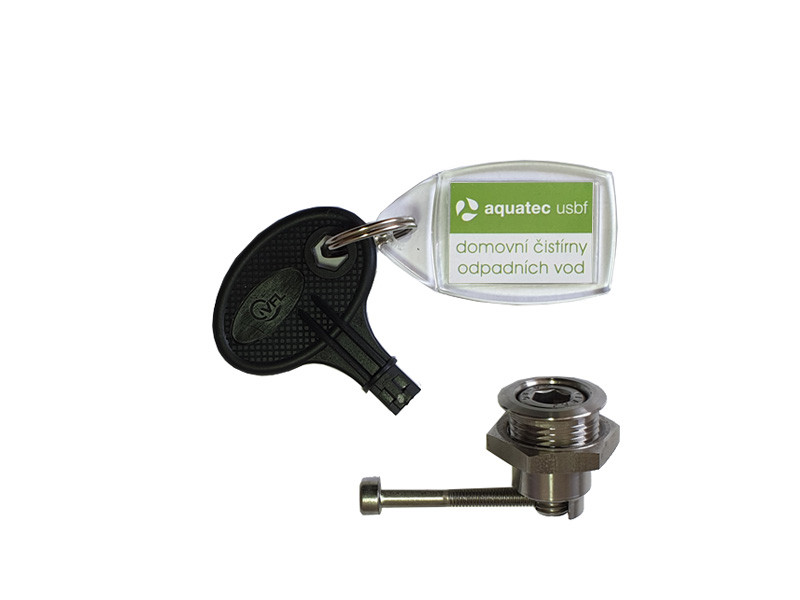 Univerzální nerezový zámek na víka ČOV, jímek a nádrží (1 ks)